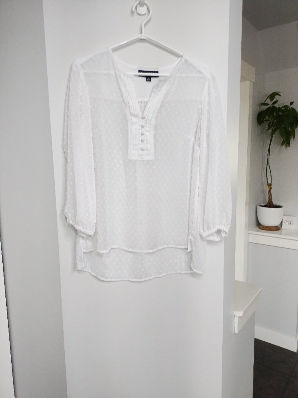 Sheer Jones New york 3/4 sleeve tunic